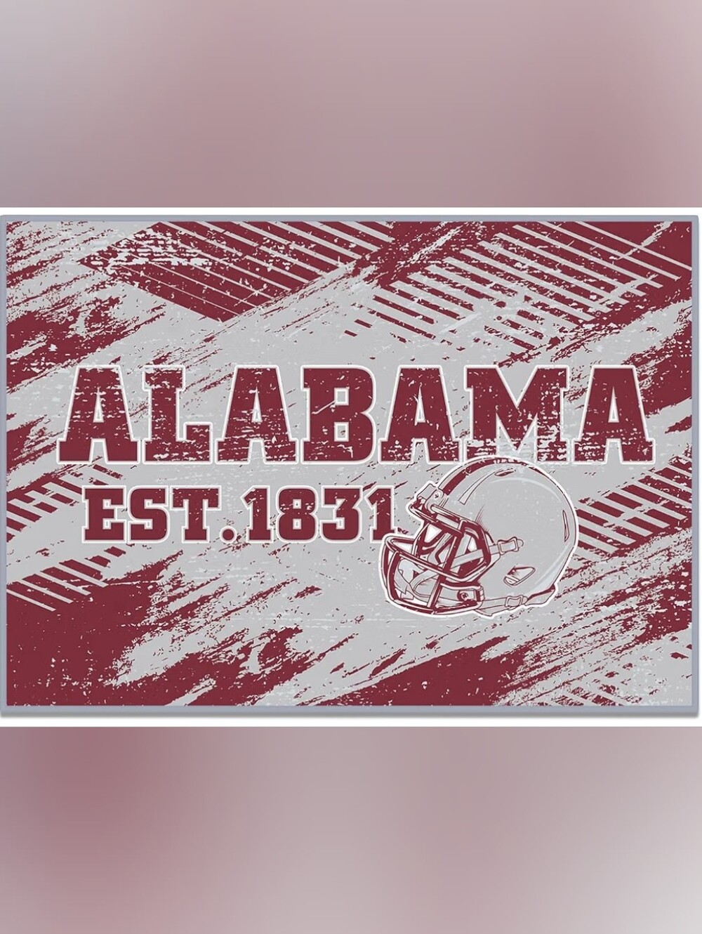 Alabama Football Rug, 5'x7', NWT